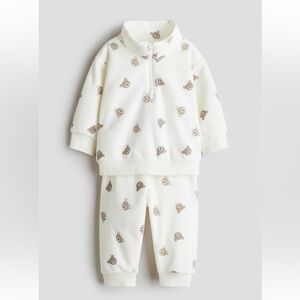 H&M baby teddy bear fleece set